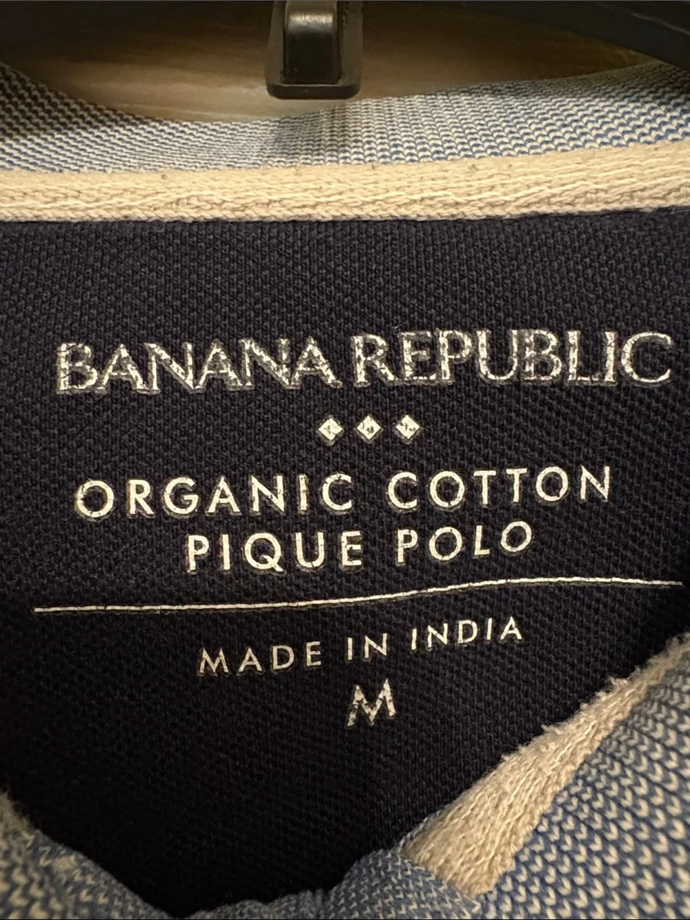 Banana Republic Men’s Sky Blue Polo with Embroidered Logo